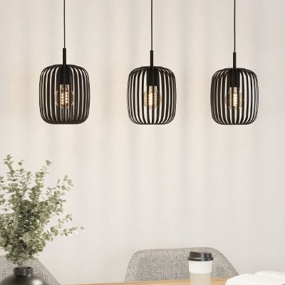 Lampada a sospensione nera in alluminio, Pietro
