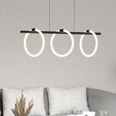 Lampada a sospensione nera in alluminio, Thibaut, 9W, 3000K LED