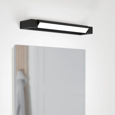 Lampada per specchio nera in alluminio, Shukri, 8,9W, 4000K LED, IP44