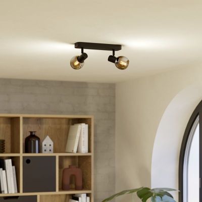 Faretto da soffitto in rame in vetro, Castellazo