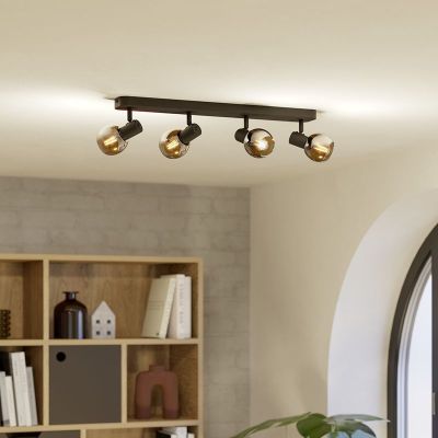 Faretto da soffitto in rame in vetro, Castellazo