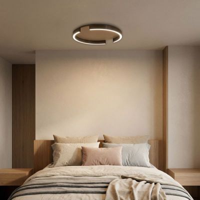 Plafoniera di bronzo in alluminio, Copertino, 23W, white switch LED, dimmer in 3 fasi