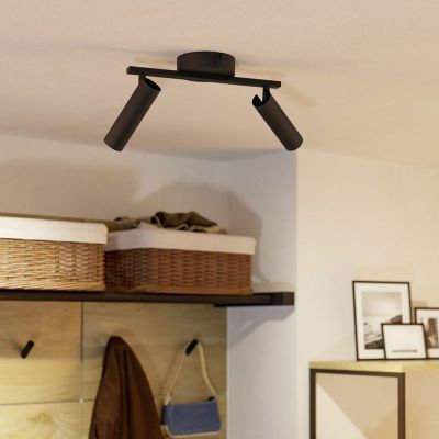 Faretto da soffitto nero in acciaio, Valproto, 5W, white switch LED
