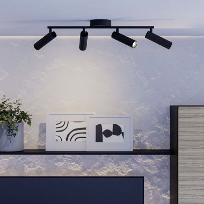 Faretto da soffitto nero in acciaio, Valproto, 5W, white switch LED