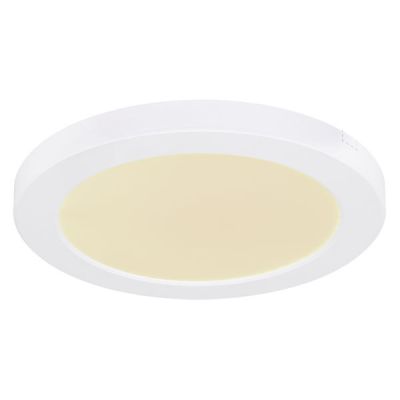 Plafoniera bianca in plastica, Cage, 18W, colore regolabile LED