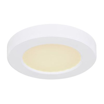 Plafoniera bianca in plastica, Cage, 6W, colore regolabile LED
