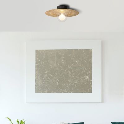 Lampada da soffitto nera metallo, Rimke