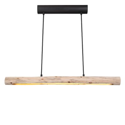 Lampada a sospensione in legno marrone, Abbas, 15W, 3000K LED