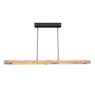 Lampada a sospensione in legno marrone, Abbas, 25W, 3000K LED