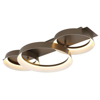 Plafoniera marrone metallo, Sybrich, 40W, 3000K LED