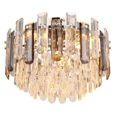 Lampada da soffitto cromata in acrilico, Payam