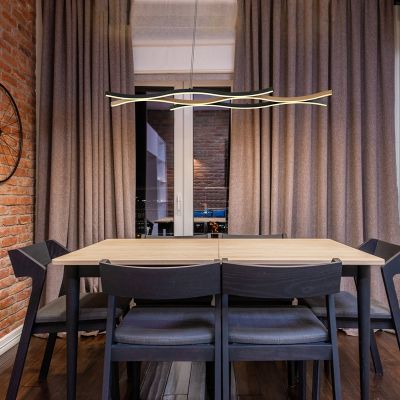 Lampada a sospensione nera in alluminio, Geerten, 35W, 3000K LED