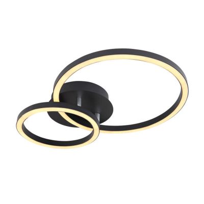 Plafoniera nera metallo, Palica, 18W, 3000K LED