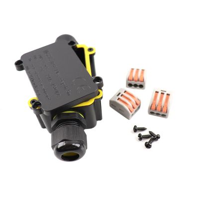 Accoppiatore cavo a 2 vie impermeabile, con spina Wago all'interno, IP68