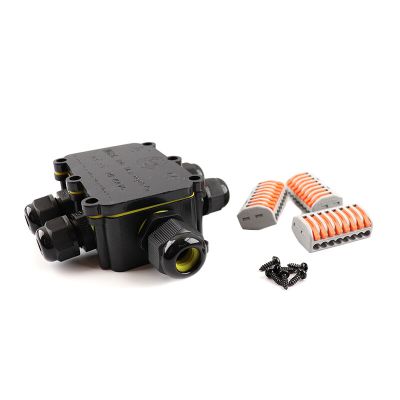 Accoppiatore cavo a 6 vie impermeabile, con spina Wago all'interno, IP68