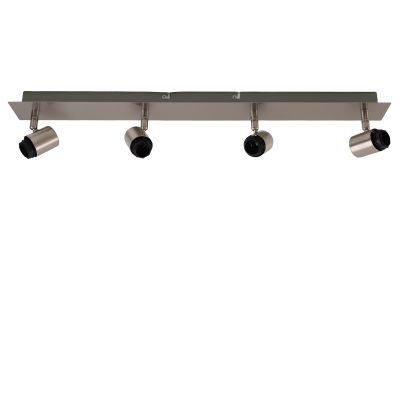 Rosone lampada argento in alluminio, Rika