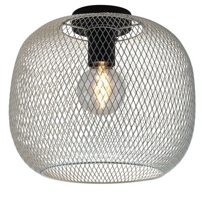 Lampada da soffitto grigia industriale, Emado