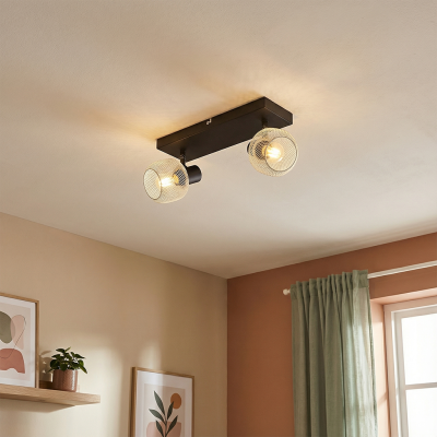 Faretto da soffitto grigio industriale, Emado