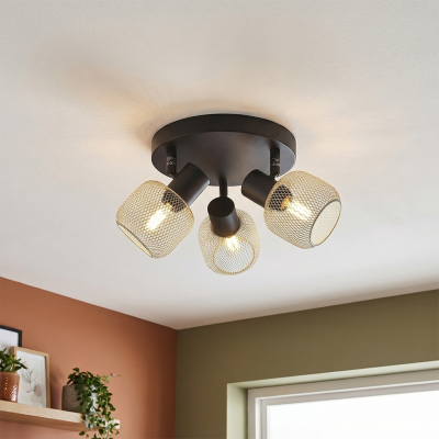 Faretto da soffitto grigio industriale, Emado