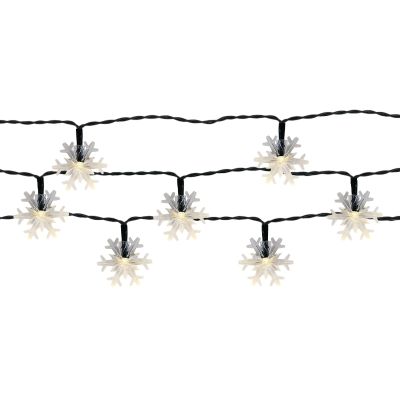 Fiocchi di neve cavo solare illuminazione da giardino 50 LED bianco caldo