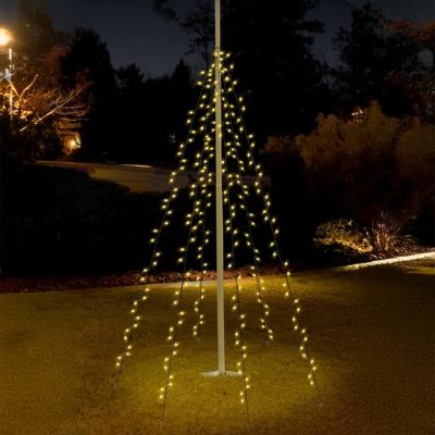 Illuminazione pennone per esterni, 120 LED, 6 fili da 2m