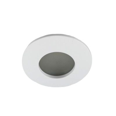 Faretto da incasso per bagno bianco in alluminio, Pierre, IP44