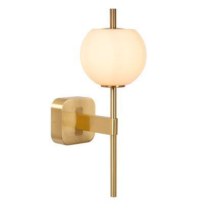 Applique per bagno retrò dorata, Elda, IP44