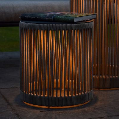 Lampada da terra ricaricabile moderna tortora, Pingi, 3W, 3000K LED, IP44, dimmer in 3 fasi