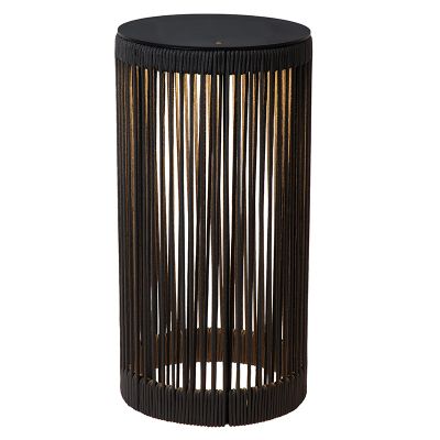 Lampada da terra ricaricabile moderna nera, Pingi, 3W, 3000K LED, IP44, dimmer in 3 fasi