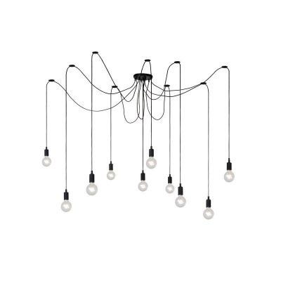 Lampada a sospensione moderna nera, Fix