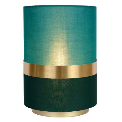 Lampada da tavolo retrò dorata, Tusse, con interruttore