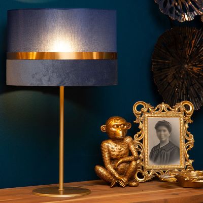 Lampada da tavolo retrò blu, Extravaganza Tusse, con interruttore