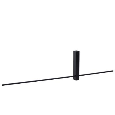 Applique da parete moderna nera, Segin, 10W, 2700K LED