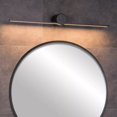 Applique da parete moderna nera, Mizar, 6W, 2700K LED, IP44