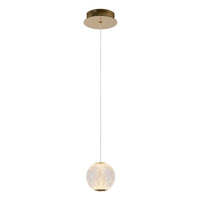 Lampada a sospensione moderna trasparente, Cintra, 5,7W, 2700K LED