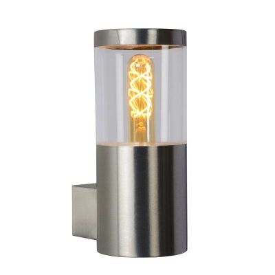 Lampada da esterno moderna cromata, Fedor, IP44