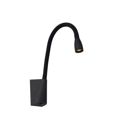 Applique da parete moderna nera, Galen, 3W, 3000K LED, con interruttore