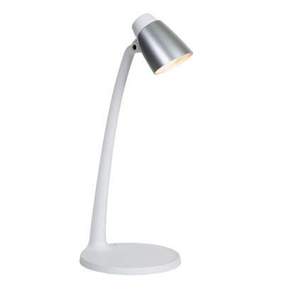 Lampada da scrivania classica bianca, Ludo, 4,5W, 3000K LED, con interruttore