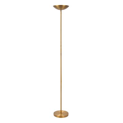 Piantana da lettura da terra moderna in ottone, Zenith, 20W, 3000K LED, controllo touch