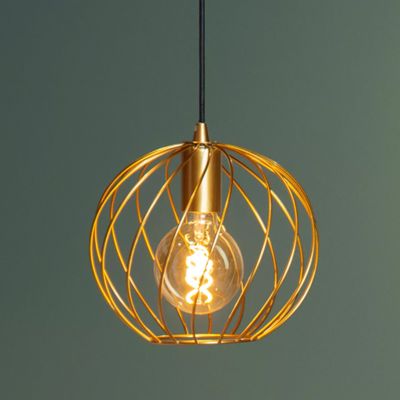 Lampada a sospensione classica in ottone, Danza