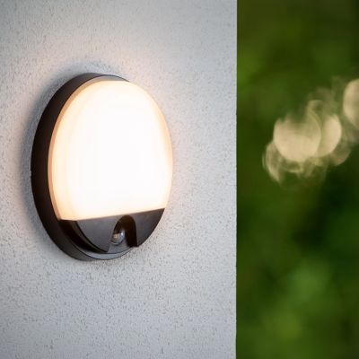 Applique per bagno moderna nera, Hups Ir, 10W, 3000K LED, IP54