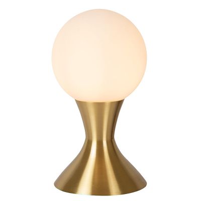 Lampada da tavolo moderna dorata, Moya, con interruttore