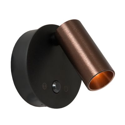 Applique ricaricabile moderna marrone, Toni, 2W, 2700-4000K, controllo touch