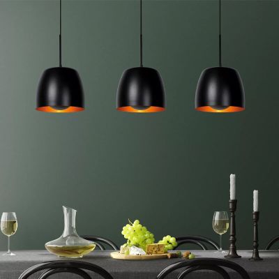 Lampada a sospensione classica nera, Nolan