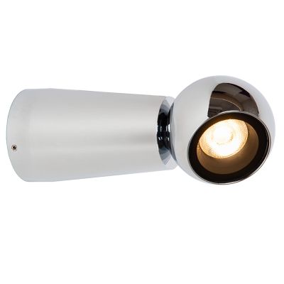 Lampada da esterno moderna cromata, Ipsos, 5W, 2700K LED, IP54