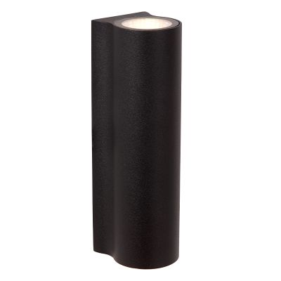 Lampada da parete up down moderna nera, Akra, 6W, 3000K LED, IP54