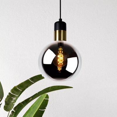 Lampada a sospensione vintage grigia, Julius