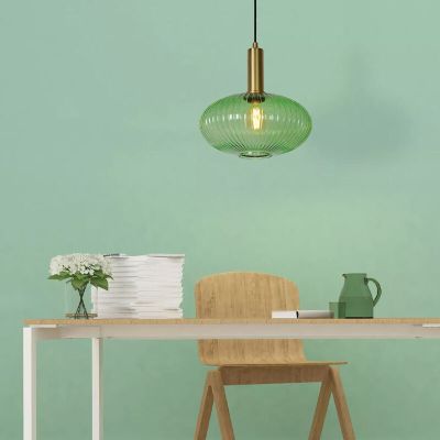 Lampada a sospensione retrò dorata, Maloto