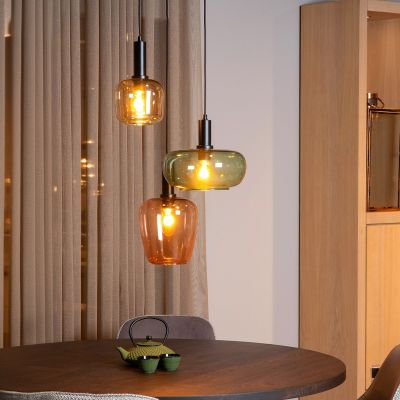 Lampada a sospensione retrò multicolore, Ilona