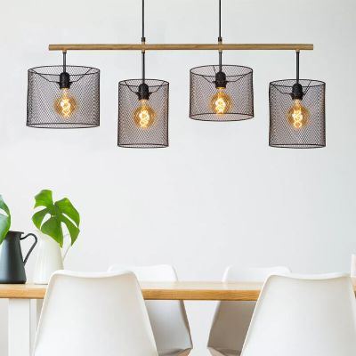 Lampada a sospensione retrò nera, Baskett